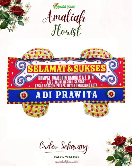 Papan Bunga Ucapan Selamat Manukan Wetan